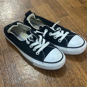Converse Black and White Loafers